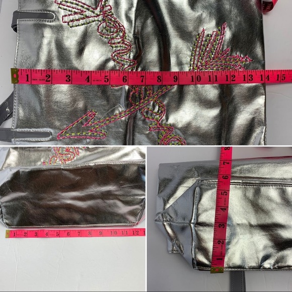 (NWOT) VERA WANG | Large Silver Tote Hanbag - Picture 8 of 8